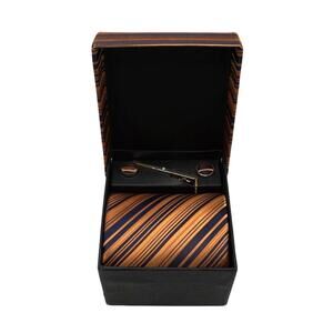 Men’s Pure Silk Likas Tie and Fashion Jewelry Set Cufflinks Tie Bar